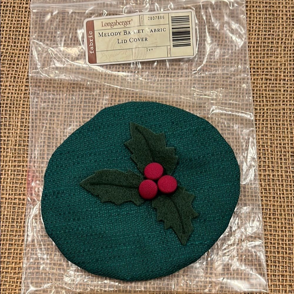 Longaberger Melody basket fabric lid cover